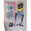 Image 1 : hatchet , hammer , saws , and saw blades