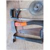 Image 2 : hatchet , hammer , saws , and saw blades