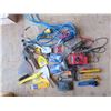 Image 1 : large assorted lot of lights , multimeter , knives , bits , ect