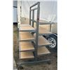 Image 1 : Double sided retail shelf on wheels