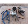 Image 1 : antique pedals , hoof picks , meat grinder , halter