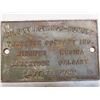 Image 2 : cast iron i.d. plate for advance rumley thrashing co