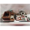 Image 1 : lot of hardware , screw driver , saw holder , ect misc