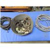 Image 1 : electrical wire , hoses , horseshoes antique steel pot
