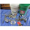 Image 1 : 2x 5 gallon pails and plumbing hardware
