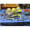 Image 1 : large lot of antique tools , hammers pullers , hooks hard hats