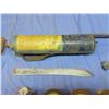 Image 2 : antique duster , torque wrench , side mirror , grinding wheels
