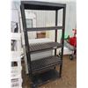 Image 2 : black shelving unit 5 shelves 77"Tx35"Lx13" depth