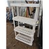 Image 1 : white plastic shelving 55Tx32Lx14"depth