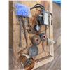 Image 1 : grinding wheels , nails , rake head , shop light , hose