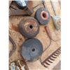 Image 2 : grinding wheels , nails , rake head , shop light , hose