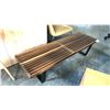 Image 2 : HERMAN MILLER GEORGE NELSON WALNUT 60" X 18" PLATFORM BENCH