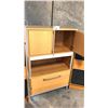 Image 2 : MAPLE 33" X 53" X 16" TAMBOUR DOOR MULTI-DRAWER CABINET