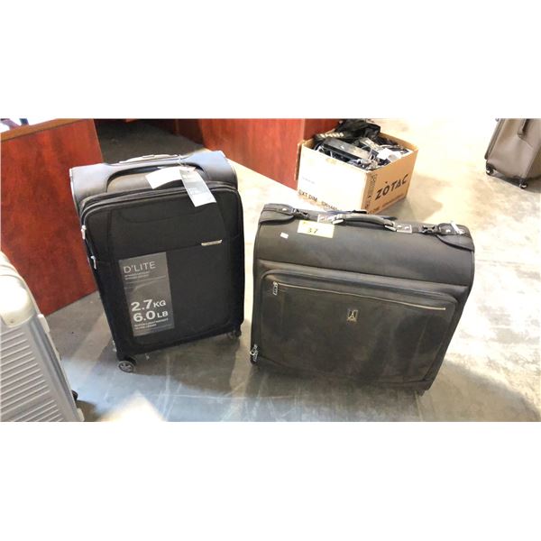 SAMSONITE 21.5 X 14.5 X 9 INCHES AND TRAVELPRO 12 X 24 X 21 INCHES TRAVEL LUGGAGE