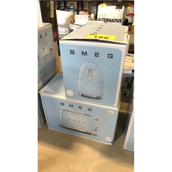 SMEG 2-SLICE TOASTER AND KETTLE