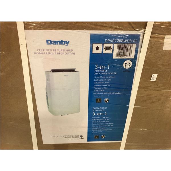 DANBY 3 IN 1 PORTABLE AC 12,000BTU AIR CONDITIONER