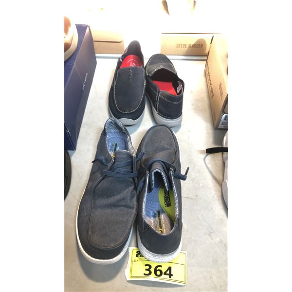 SKECHERS SIZE 10 AND CLARKS SIZE 10 1/2 MEN'S SHOES