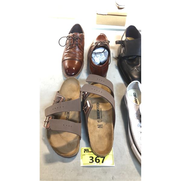 BIRKENSTOCK AND STACY ADAMS SIZE 9 1/2 MEN'S SHOES