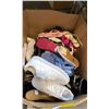 Image 2 : BOX OF ASSORTED SHOES MIXED SIZE INCLUDING CLARKS, STEVE MADDEN WITH COSMETIC ISSUES