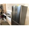 Image 1 : HAIER STAINLESS STEEL FRIDGE/FREEZER, GE 4 BURNER STOVE AND GE BUILT IN DISHWASHER - NOT IN WORKING