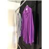 Image 2 : 2 MENS DRESS SHIRTS, GREY AND PURPLE