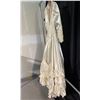 Image 2 : CREAM 1890 STYLE WEDDING DRESS COSTUME, DAILY RENTAL $180.00