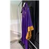 Image 2 : PURPLE/GOLD ROBE COSTUME, DAILY RENTAL $90.00