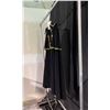 Image 2 : BLACK 1800'S STYLE COSTUME WITH GOLD DETAILING, DAILY RENTAL $85.00