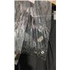 Image 3 : MULTI-COLOURED SEQUIN SUIT JACKET, AND BLACK SKIRT, DAILY RENTAL $65.00