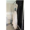 Image 2 : WHITE 1850'S DRESS COSTUME WITH ACCESSORIES, DAILY RENTAL $125.00