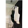 Image 2 : DARK GREEN VEST AND WHITE/GOLD VEST, DAILY RENTAL $55.00