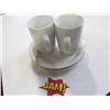 Image 1 : 4pc 2 cups & 2 plates -white