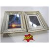 Image 1 : White + Gold Picture Frame x2