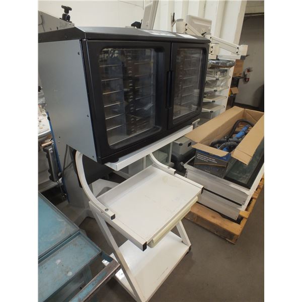 Sage Warmer Cabinet & Small Cart On Wheels