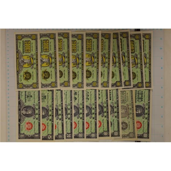 20- CHINESE HELL NOTES COLORIZED CRISP UNC: 1