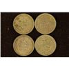 Image 1 : 1941, 43 & 2-1944 NETHERLANDS SILVER 25 CENTS