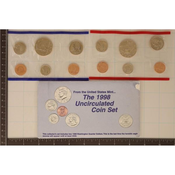 1998 US MINT SET (UNC) P/D (WITH ENVELOPE)