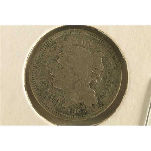 1865 THREE CENT PIECE (NICKEL)