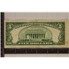 Image 2 : 1953 US $5 SILVER CERTIFICATE BLUE SEAL