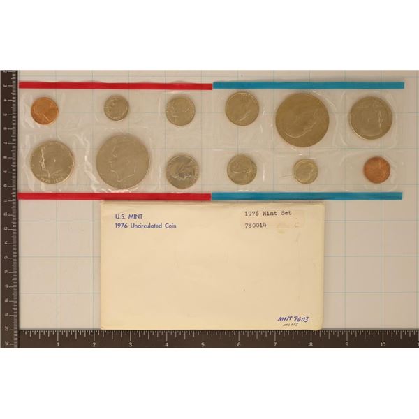 1976 US MINT SET (UNC) P/D (WITH ENVELOPE)