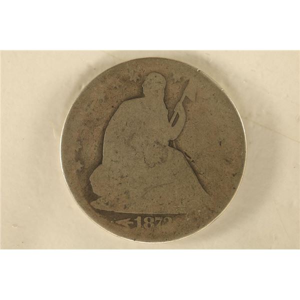 1873 SILVER SEATED LIBERTY HALF DOLLAR
