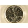 Image 1 : 1994-D US SILVER DOLLAR "SOCCER" UNC IN HARD