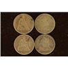 Image 1 : 1854, 83, 87 & 1890 VF SILVER SEATED LIBERTY DIMES