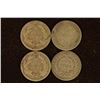 Image 2 : 1854, 83, 87 & 1890 VF SILVER SEATED LIBERTY DIMES