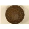 Image 1 : 1865 US TWO CENT PIECE FANCY FIVE DEEP RICH