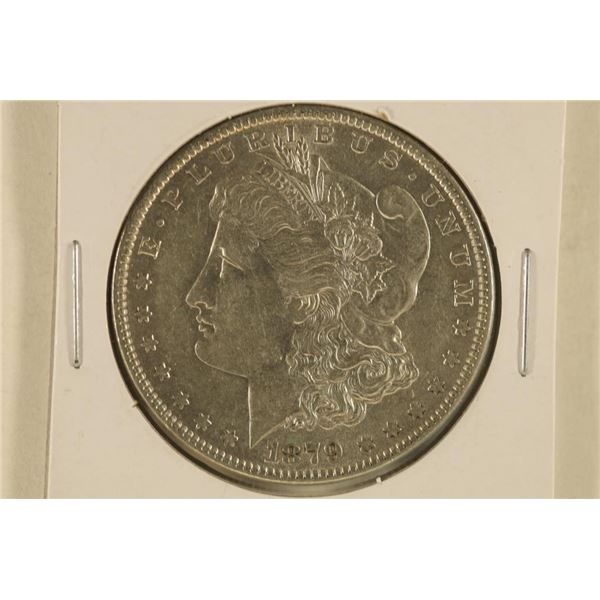 1879 MORGAN SILVER DOLLAR AU