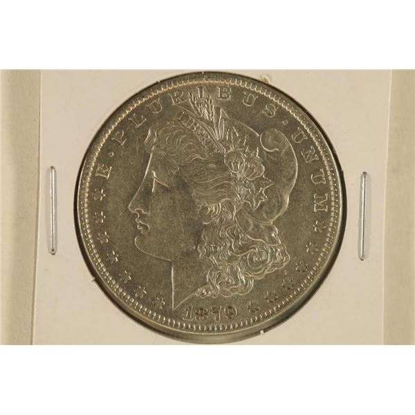 1879 MORGAN SILVER DOLLAR AU