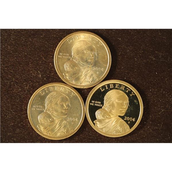 2004-P/D/S SACAGAWEA DOLLARS