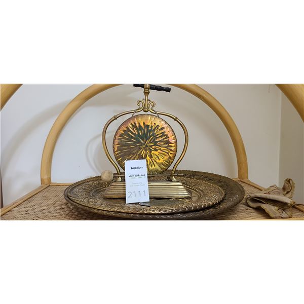 Brass Gong,  copper Plates A