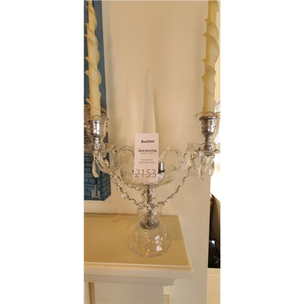 Glass Candelabra A